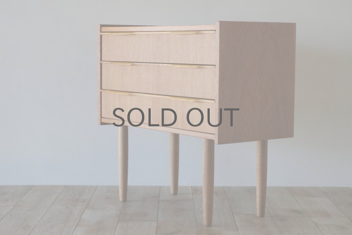 画像4: 北欧ビンテージ家具/デンマーク製/チェスト/オーク3段  (4)