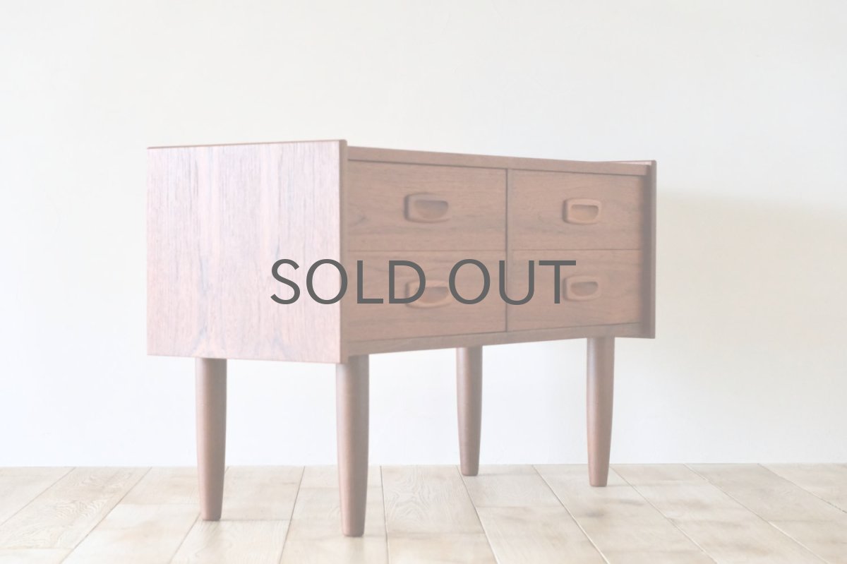 画像7: 北欧ビンテージ家具/デンマーク製/チェスト/チーク/2段/引き出し4個 (7)