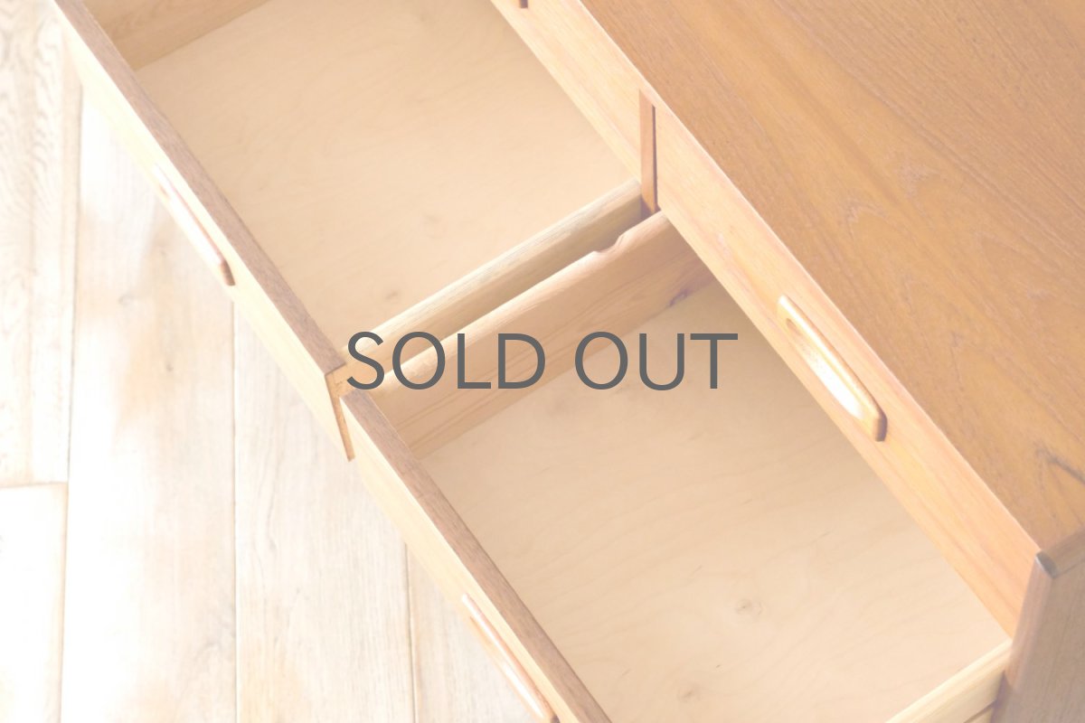 画像9: 北欧ビンテージ家具/デンマーク製/チェスト/チーク/2段/引き出し4個 (9)