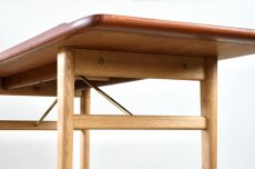 画像7: 北欧ビンテージ家具/デンマーク製/コーヒーテーブル/チーク＆オーク/真鍮 (7)