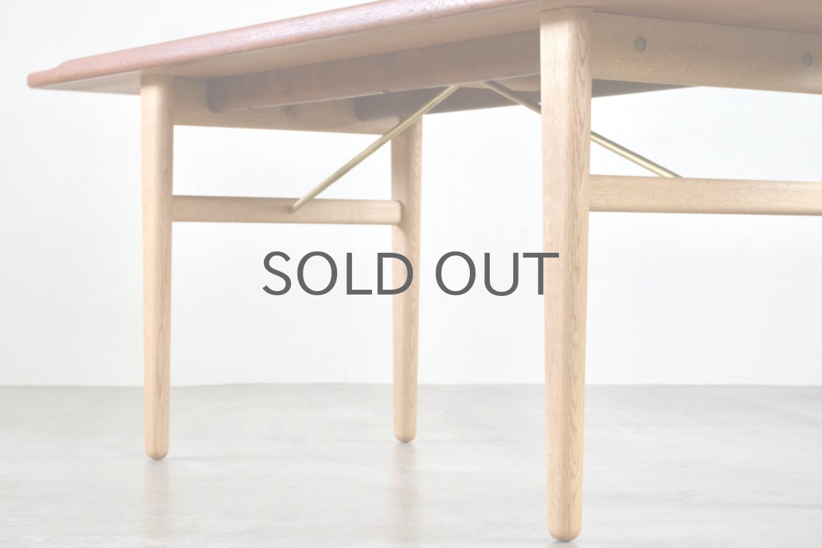 画像8: 北欧ビンテージ家具/デンマーク製/コーヒーテーブル/チーク＆オーク/真鍮 (8)