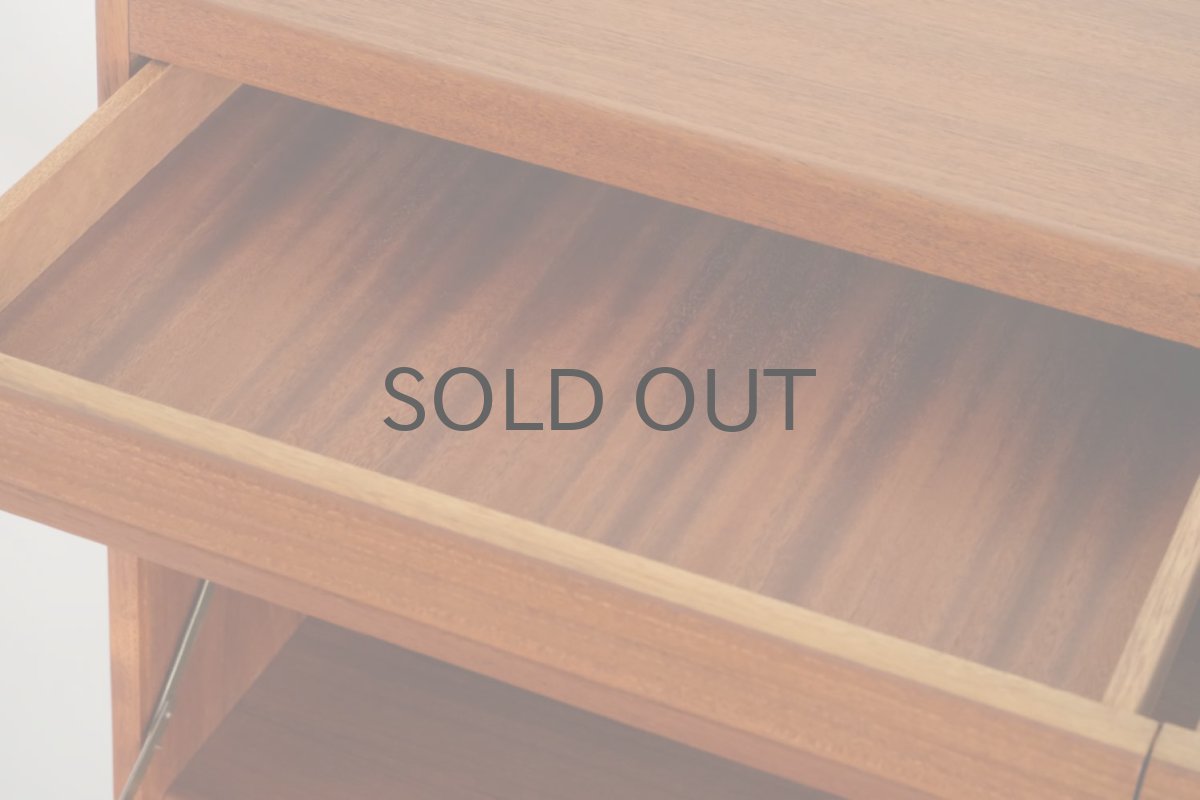 画像8: 北欧ビンテージ家具/デンマーク製/Erling Torvits/チークライティングビューロー/3段引き出し (8)