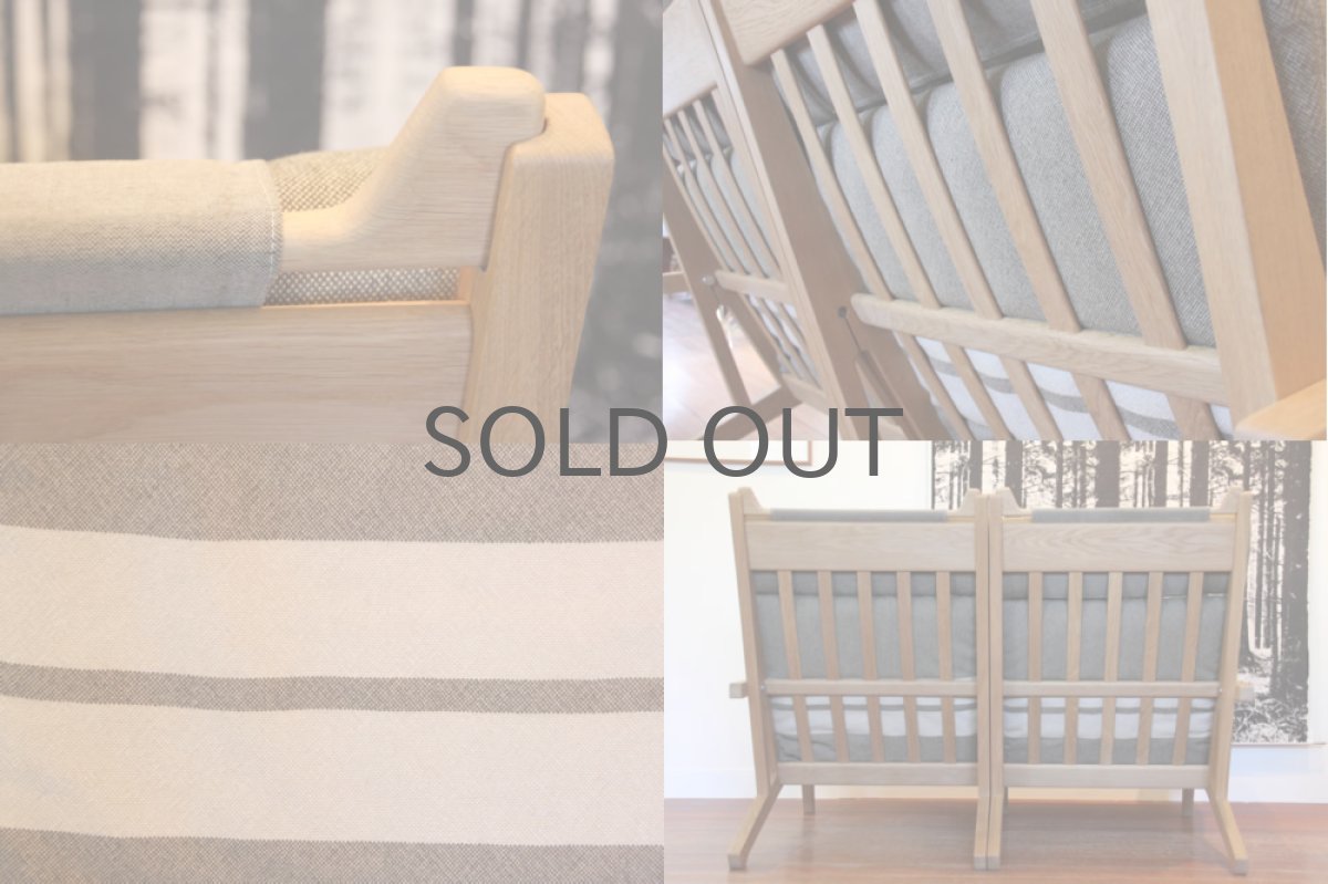 画像4: Hans j Wegner/ハンス J ウェグナー GE375 2人掛けソファー オーク (4)