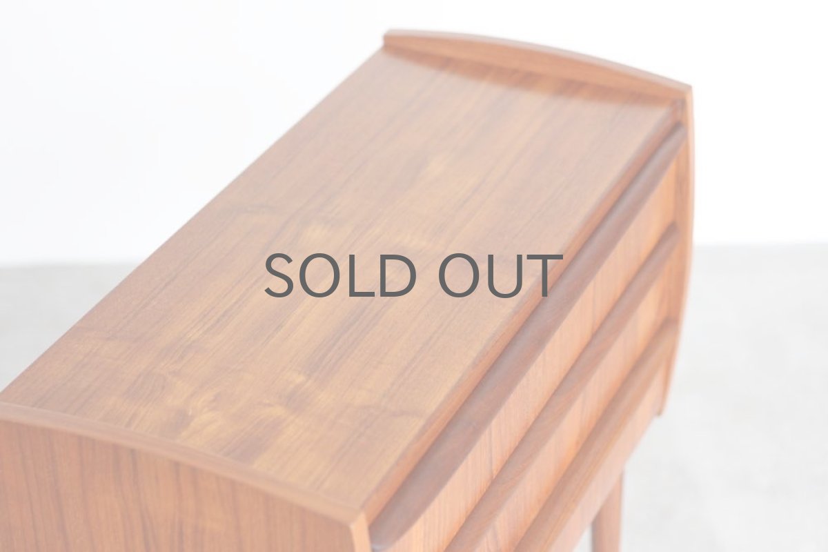 画像4: 北欧ビンテージ家具/デンマーク製/チェスト/チーク３段  (4)