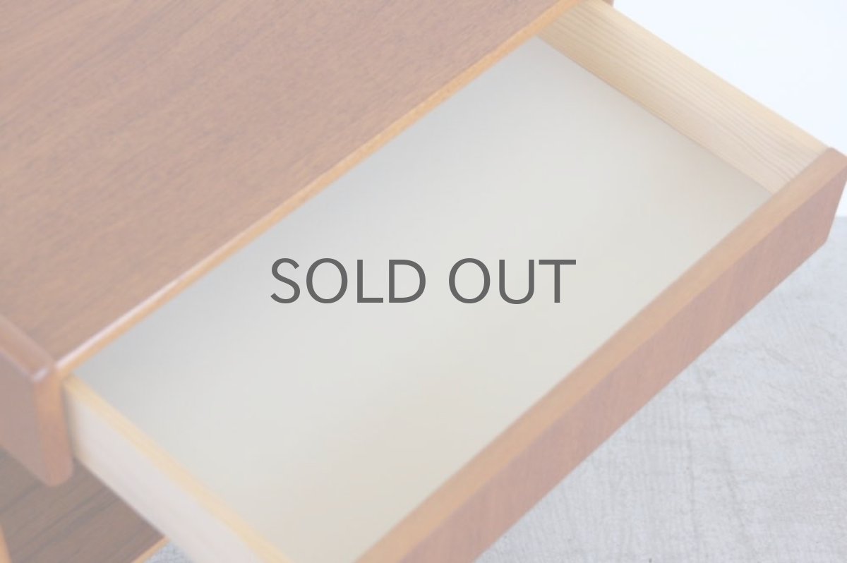 画像4: 北欧ビンテージ家具/スウェーデン/チーク×ビーチ/ベッドサイドテーブル (4)