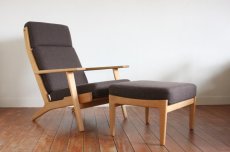 画像1:  北欧家具/Hans j Wegnerハンス J ウェグナー　GE290A オーク＋オットマン (1)