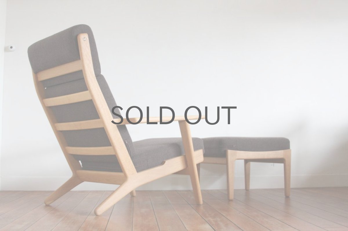 画像2:  北欧家具/Hans j Wegnerハンス J ウェグナー GE290A オーク+オットマン (2)