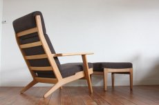 画像2:  北欧家具/Hans j Wegnerハンス J ウェグナー　GE290A オーク＋オットマン (2)