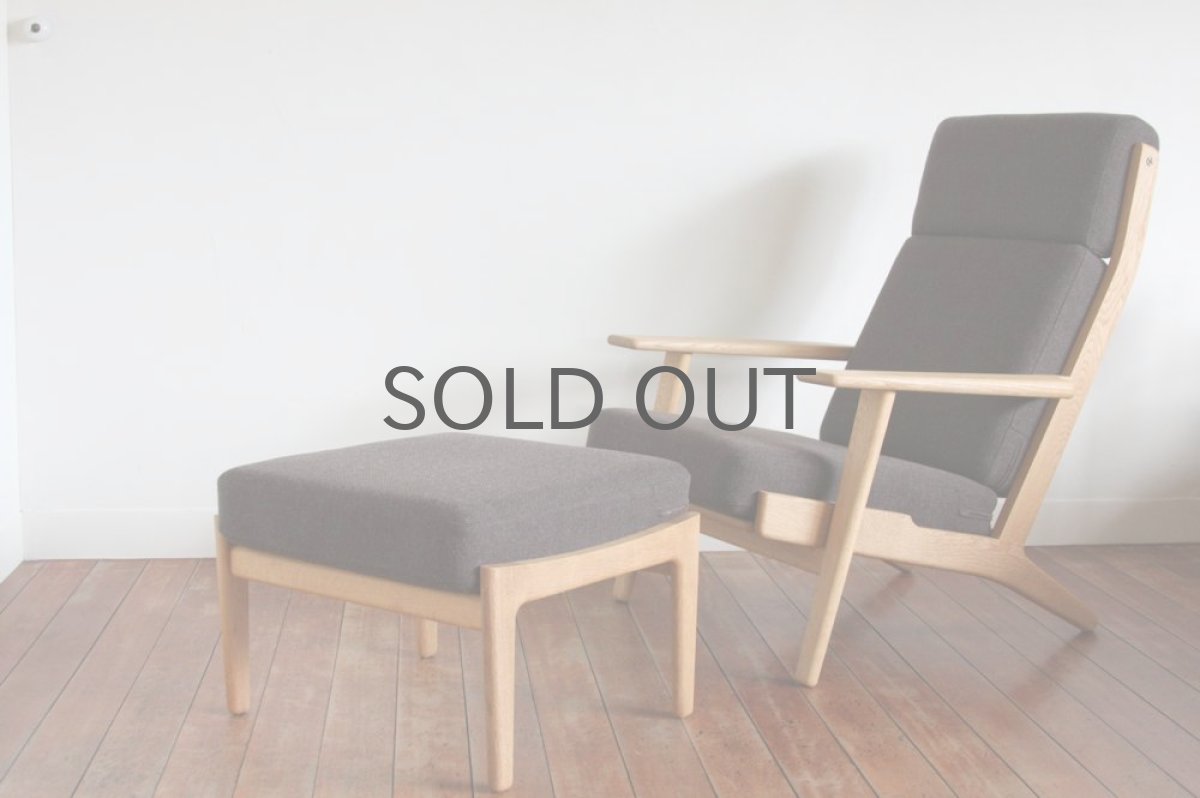 画像5:  北欧家具/Hans j Wegnerハンス J ウェグナー GE290A オーク+オットマン (5)