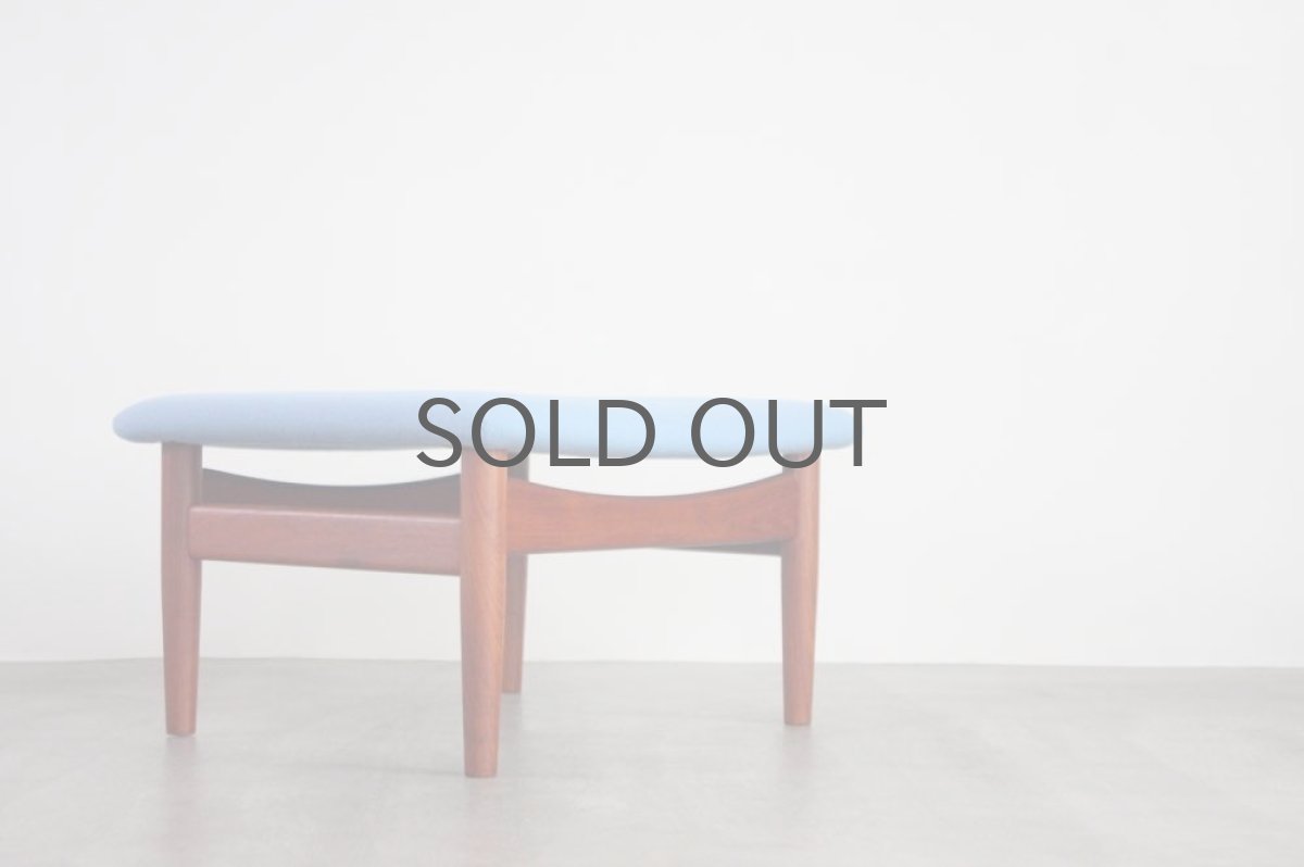 画像2: ビンテージ北欧家具/Finn Juhl/フィン・ユール/FD137/オットマンセット (2)