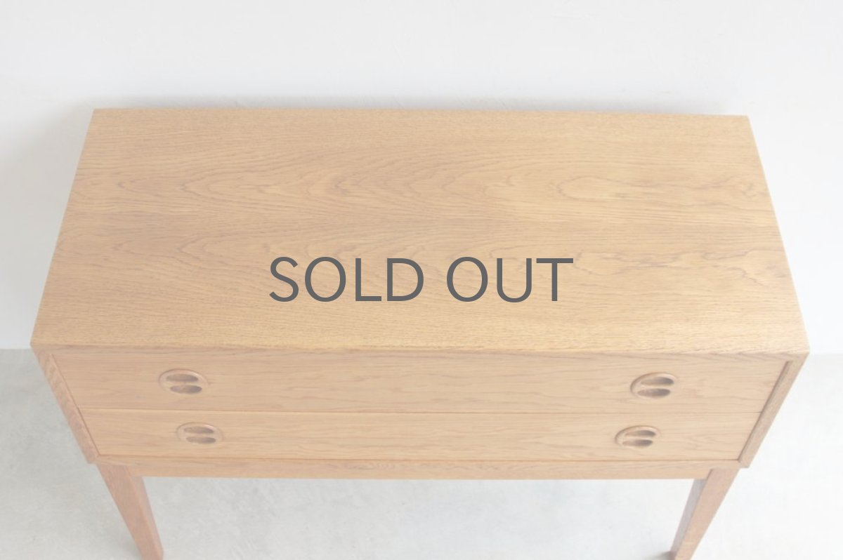 画像5: 北欧ビンテージ家具/デンマーク/チェスト/オーク２段 (5)