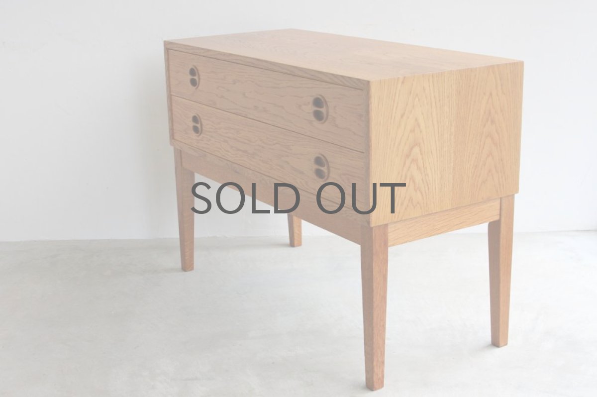 画像2: 北欧ビンテージ家具/デンマーク/チェスト/オーク２段 (2)