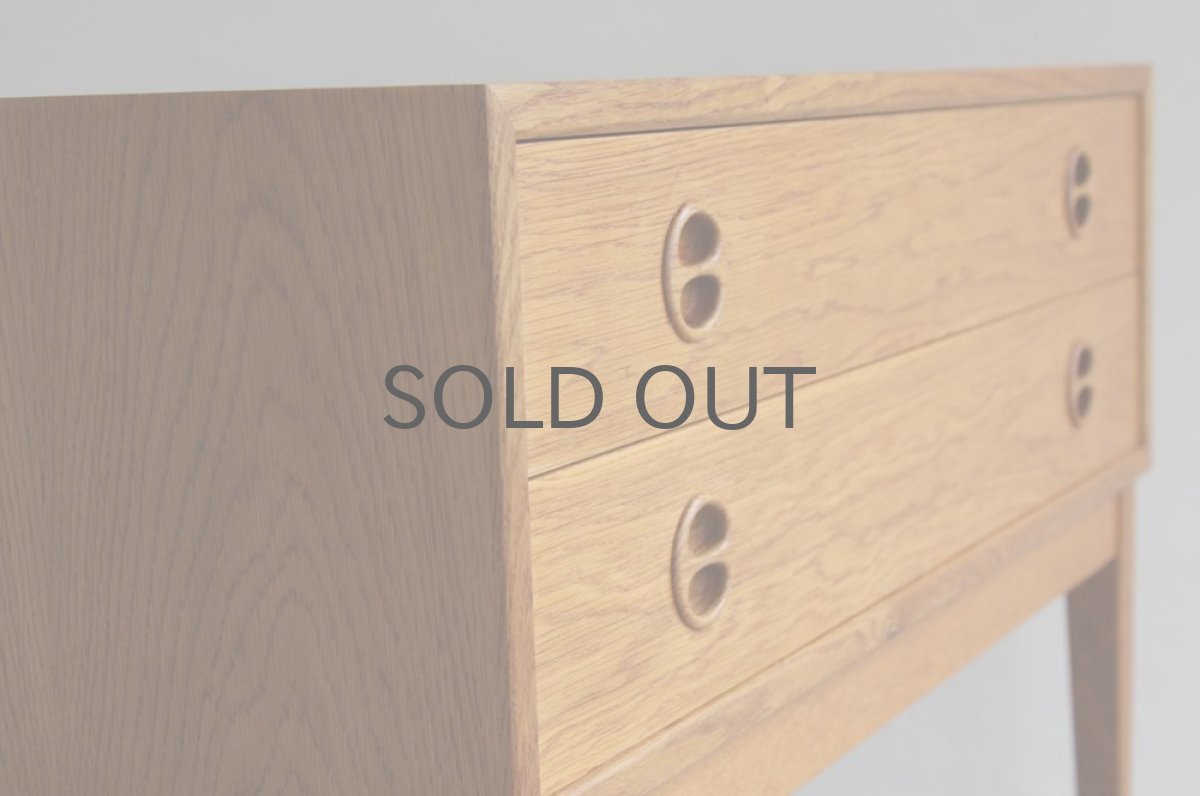 画像4: 北欧ビンテージ家具/デンマーク/チェスト/オーク２段 (4)