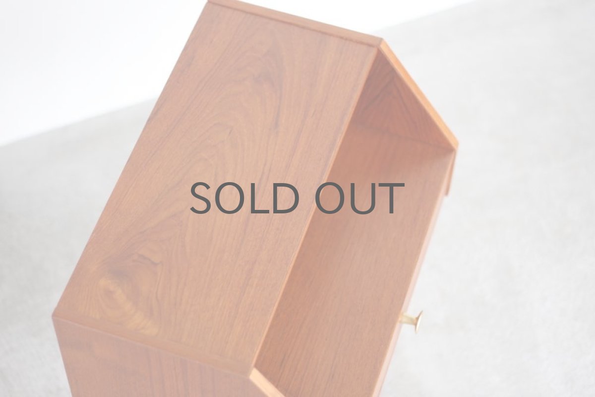 画像4: 北欧ビンテージ家具/デンマーク/ベッドサイドチェスト/チーク×ビーチ (4)