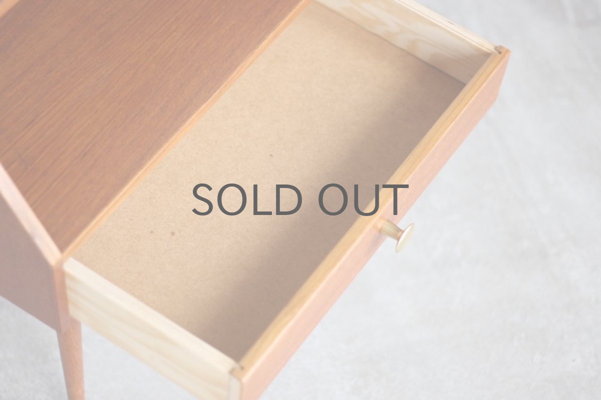 画像5: 北欧ビンテージ家具/デンマーク/ベッドサイドチェスト/チーク×ビーチ (5)