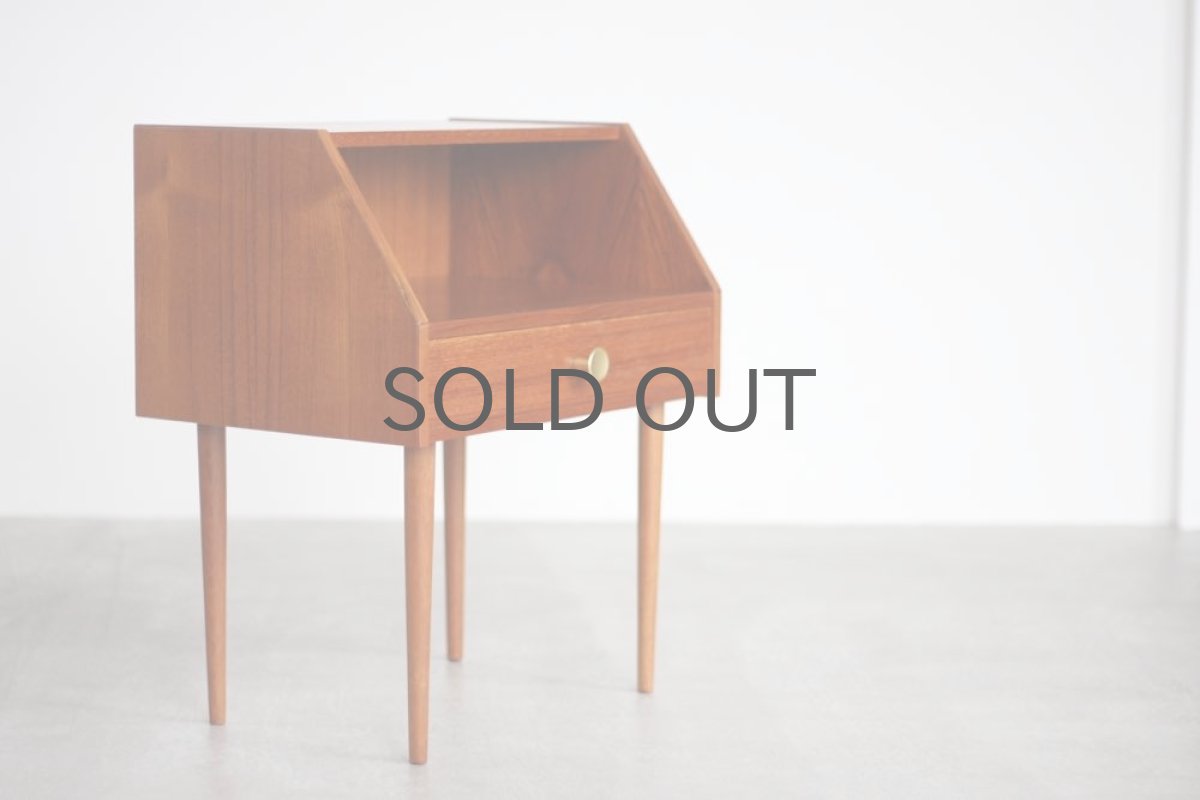 画像2: 北欧ビンテージ家具/デンマーク/ベッドサイドチェスト/チーク×ビーチ (2)