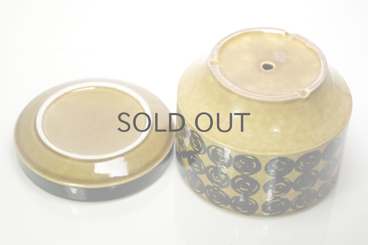 画像4: ビンテージ北欧/ARABIA/アラビア/Kera/Gunvor Olin-Gronqvist/Richard Lindh/植物ポット/マスタード/Lサイズ/No.1 (4)