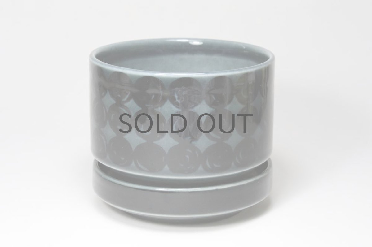 画像2: ビンテージ北欧/ARABIA/アラビア/Kera/Gunvor Olin-Gronqvist/Richard Lindh/植物ポット/レアカラーブルーNo.1 (2)