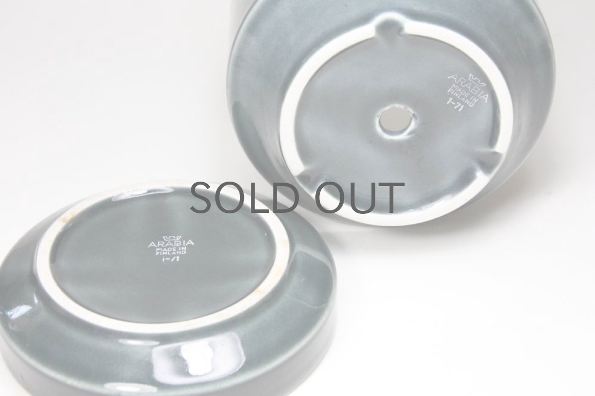 画像6: ビンテージ北欧/ARABIA/アラビア/Kera/Gunvor Olin-Gronqvist/Richard Lindh/植物ポット/レアカラーブルーNo.1 (6)