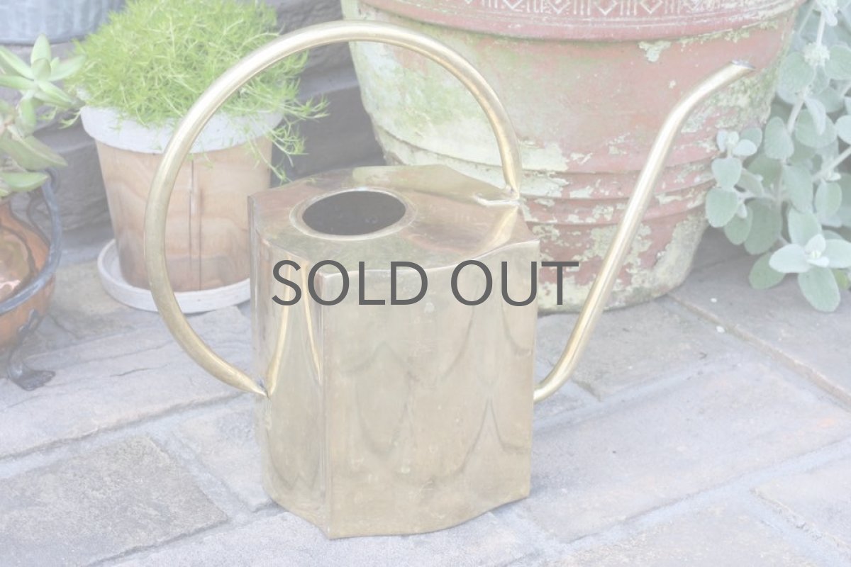 画像2: スウェーデン/ブラス(真鍮)のヴィンテージ水差し/細口ジョーロ (2)