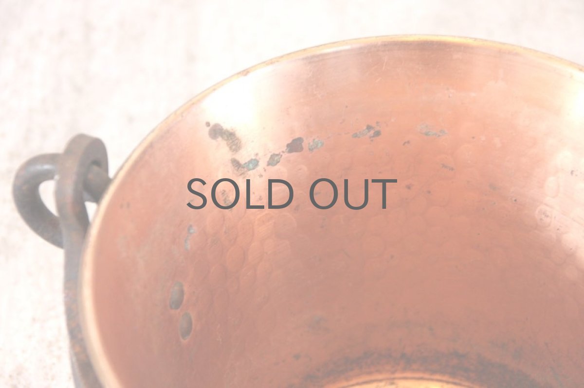 画像3: スイス/カッパー/ビンテージフラワーポット/バケツ型/Mサイズ (3)