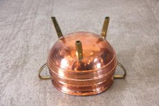 画像5: 【SALE】ビンテージガーデニング/北欧スウェーデン/フラワーポットカバー/カッパー（銅）/3本足/Sサイズ (5)