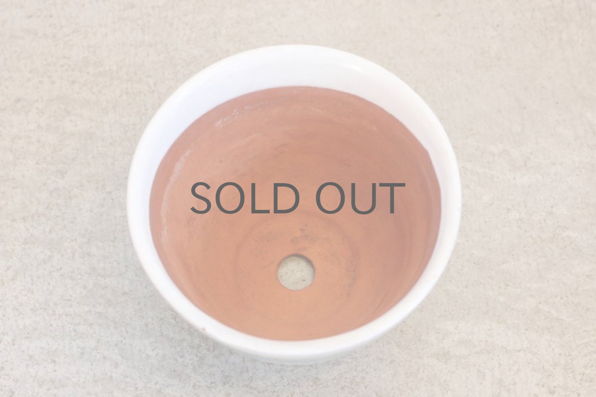 画像2: 北欧スウェーデン/ビンテージフラワーポット/ブルーボーダー/Ekeby/値下げ (2)