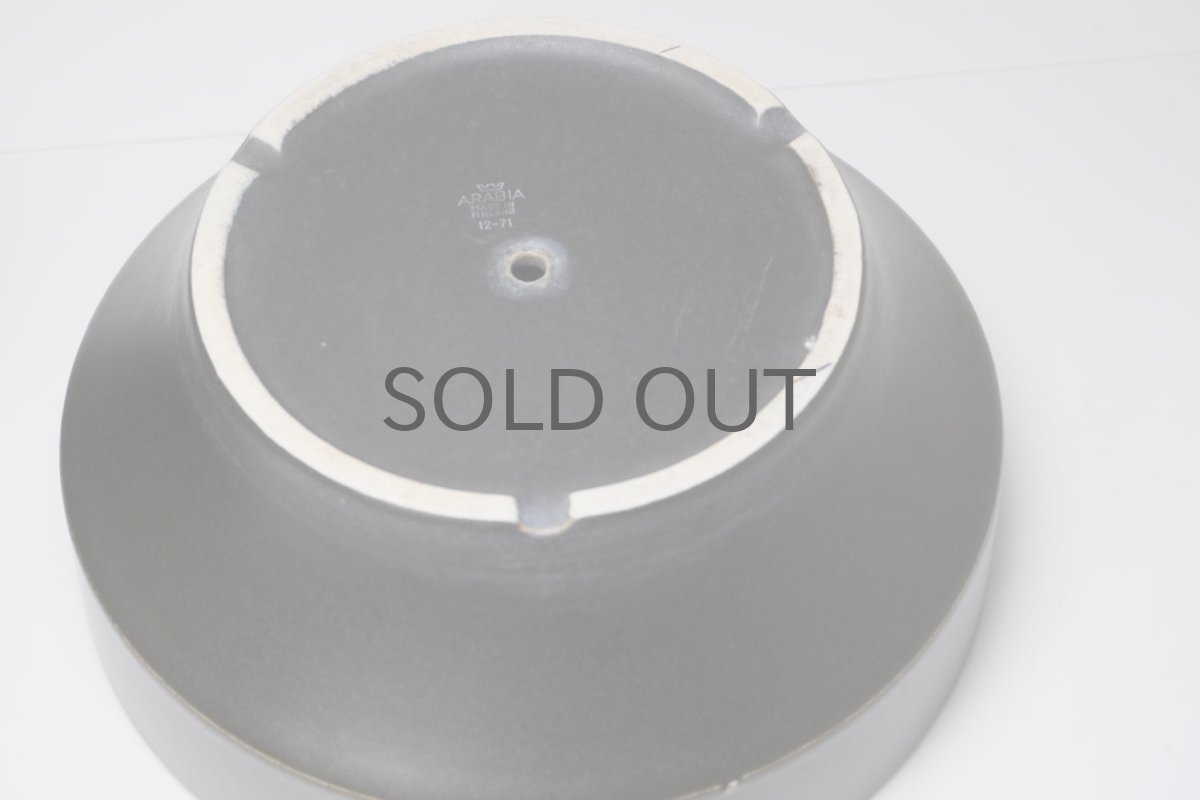 画像7: ビンテージ北欧/ARABIA/アラビア/Richard Lindh/植物ポット/鉢＋受け皿/ブラック/レア横長L/No.3 (7)