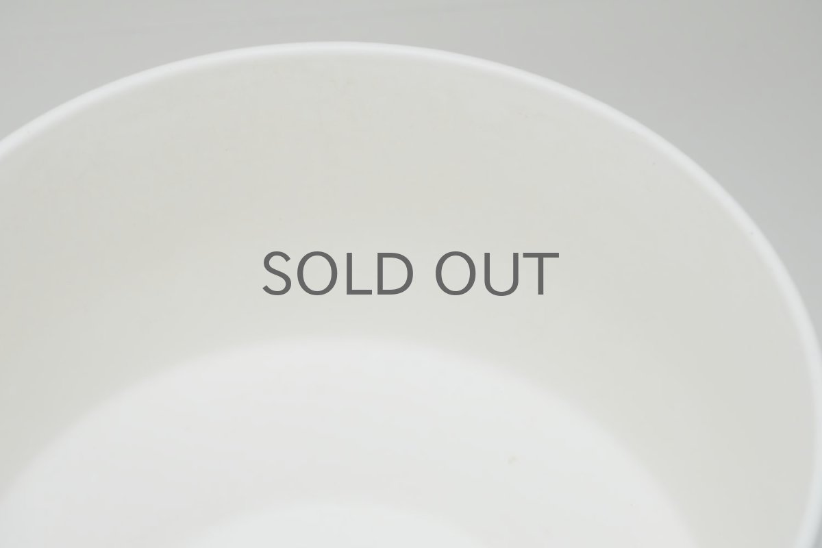 画像4: ビンテージ北欧/ARABIA/アラビア/Richard Lindh/植物ポット/鉢＋受け皿/ホワイト/超特大サイズ (4)