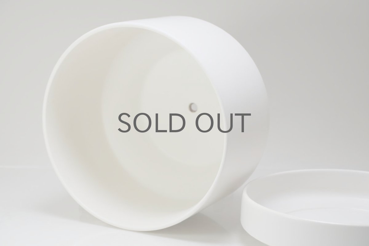 画像10: ビンテージ北欧/ARABIA/アラビア/Richard Lindh/植物ポット/鉢＋受け皿/ホワイト/超特大サイズ (10)