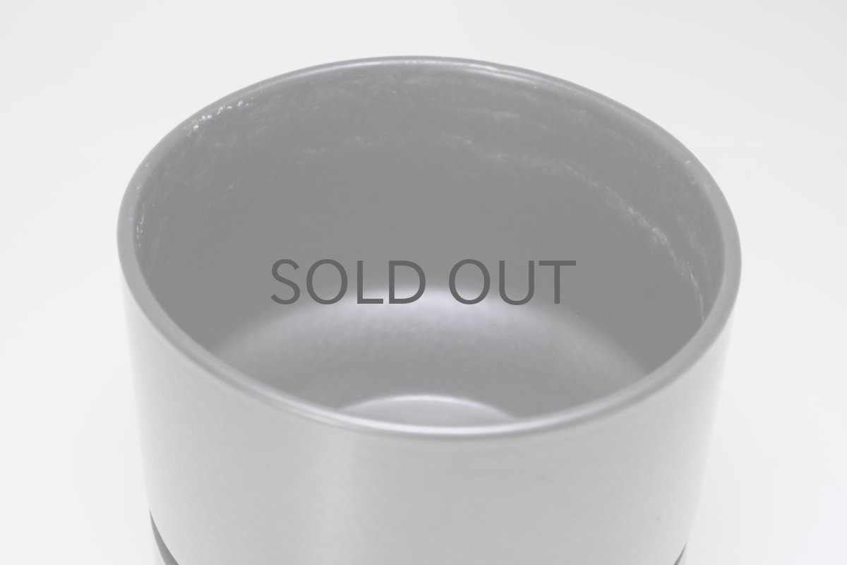 画像2: ビンテージ北欧/ARABIA/アラビア/Richard Lindh/植物ポット/鉢＋受け皿/ブラック/Mサイズ (2)