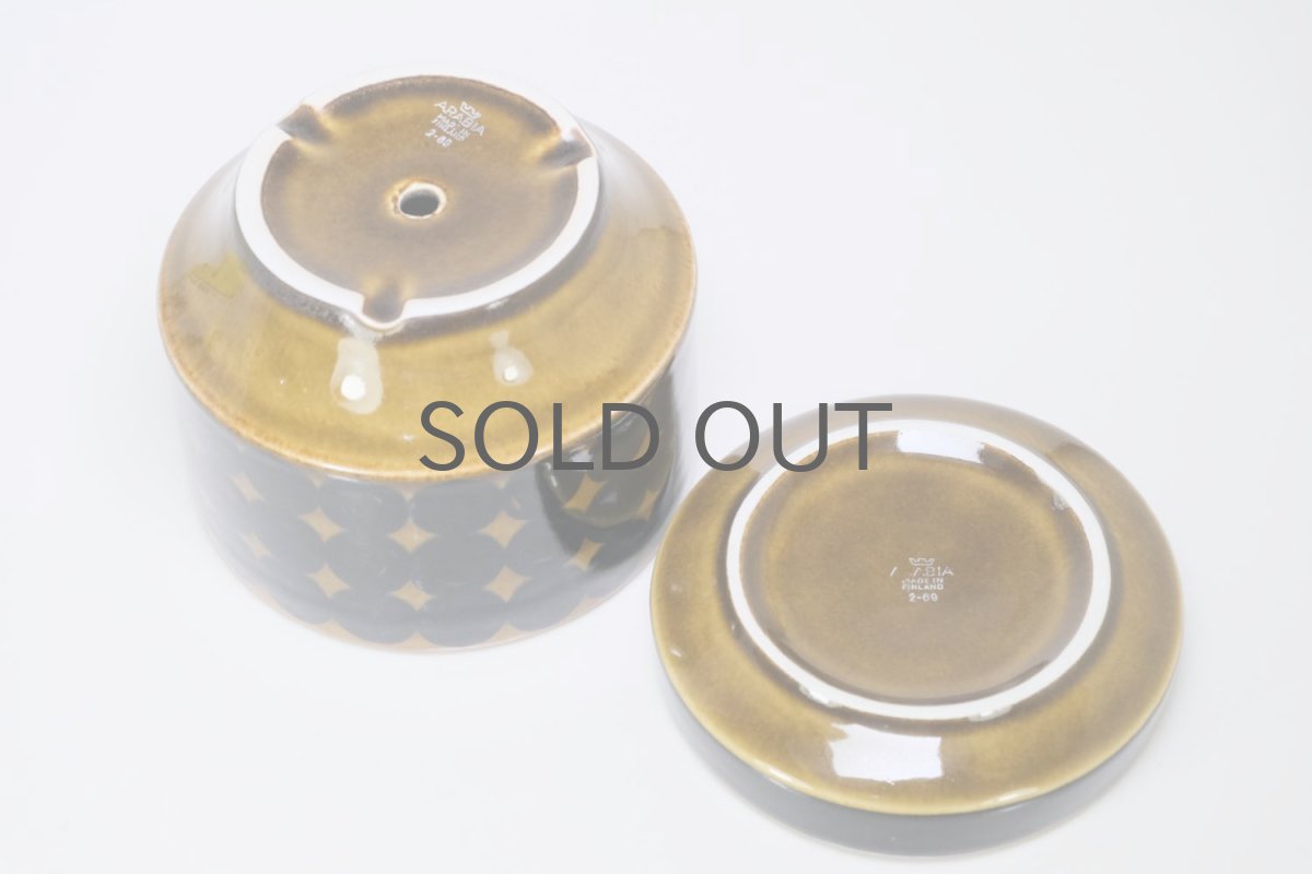 画像5: ビンテージ北欧/ARABIA/アラビア/ Gunvor Olin-Gronqvist/Richard Lindh/Kera/植物ポット/マスタード/Mサイズ (5)