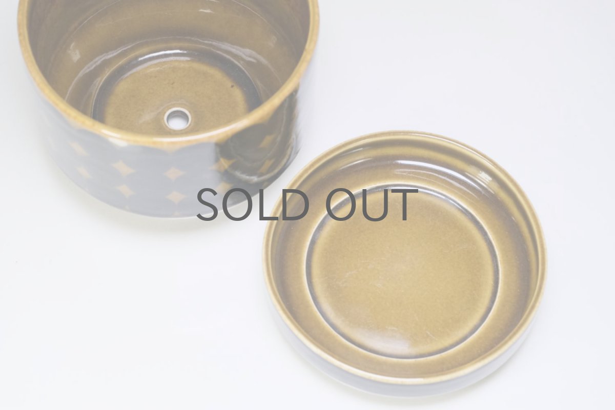 画像6: ビンテージ北欧/ARABIA/アラビア/ Gunvor Olin-Gronqvist/Richard Lindh/Kera/植物ポット/マスタード/Mサイズ (6)