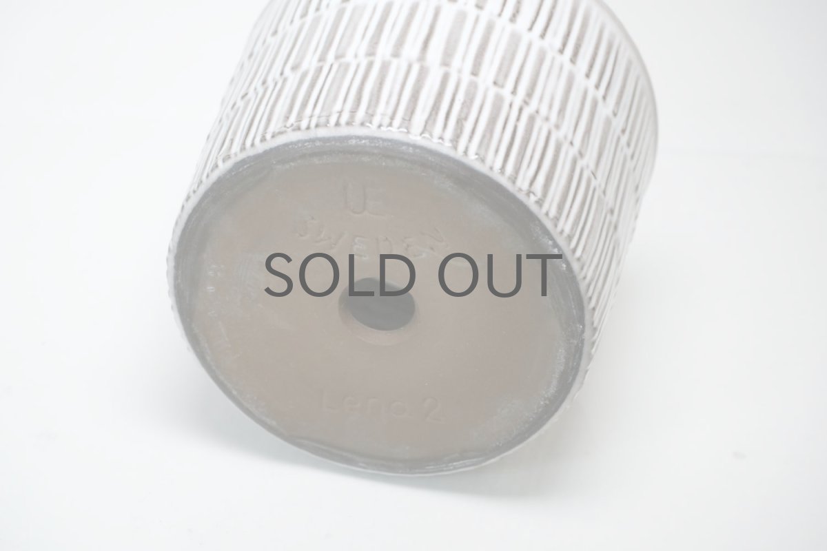 画像4: 北欧ガーデニンググッツ/ビンテージ/Upsala Ekeby/ウプサラエクビィ/植物ポット/鉢/ストライプ (4)