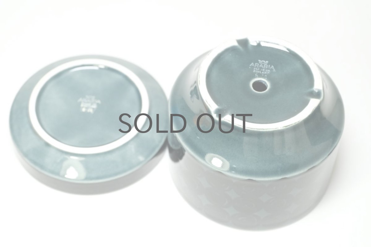 画像5: ビンテージ北欧/ARABIA/アラビア/Kera/ケラ/Gunvor Olin-Gronqvist/Richard Lindh/植物ポット/レアカラーブルー/Sサイズ/No.1 (5)