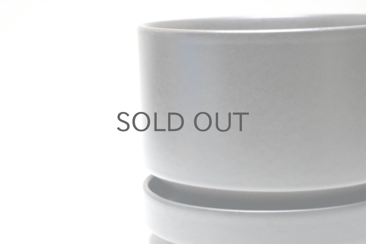 画像2: ビンテージ北欧/ARABIA/アラビア/Richard Lindh/植物ポット/鉢＋受け皿/ブラック/Mサイズ (2)