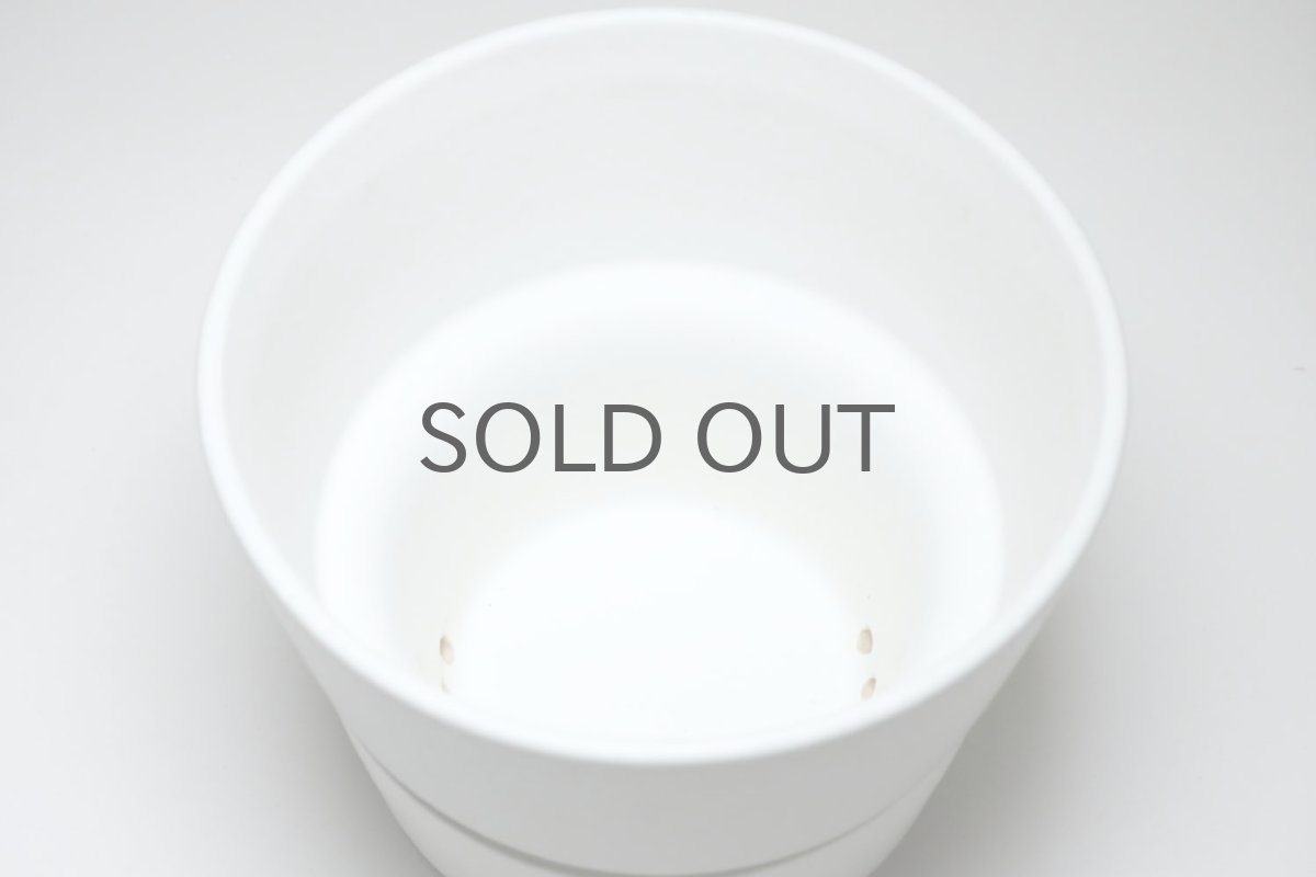 画像5: ビンテージ北欧/ARABIA/アラビア/Richard Lindh/植物ポット/鉢+受け皿/丸形深皿/ホワイト (5)