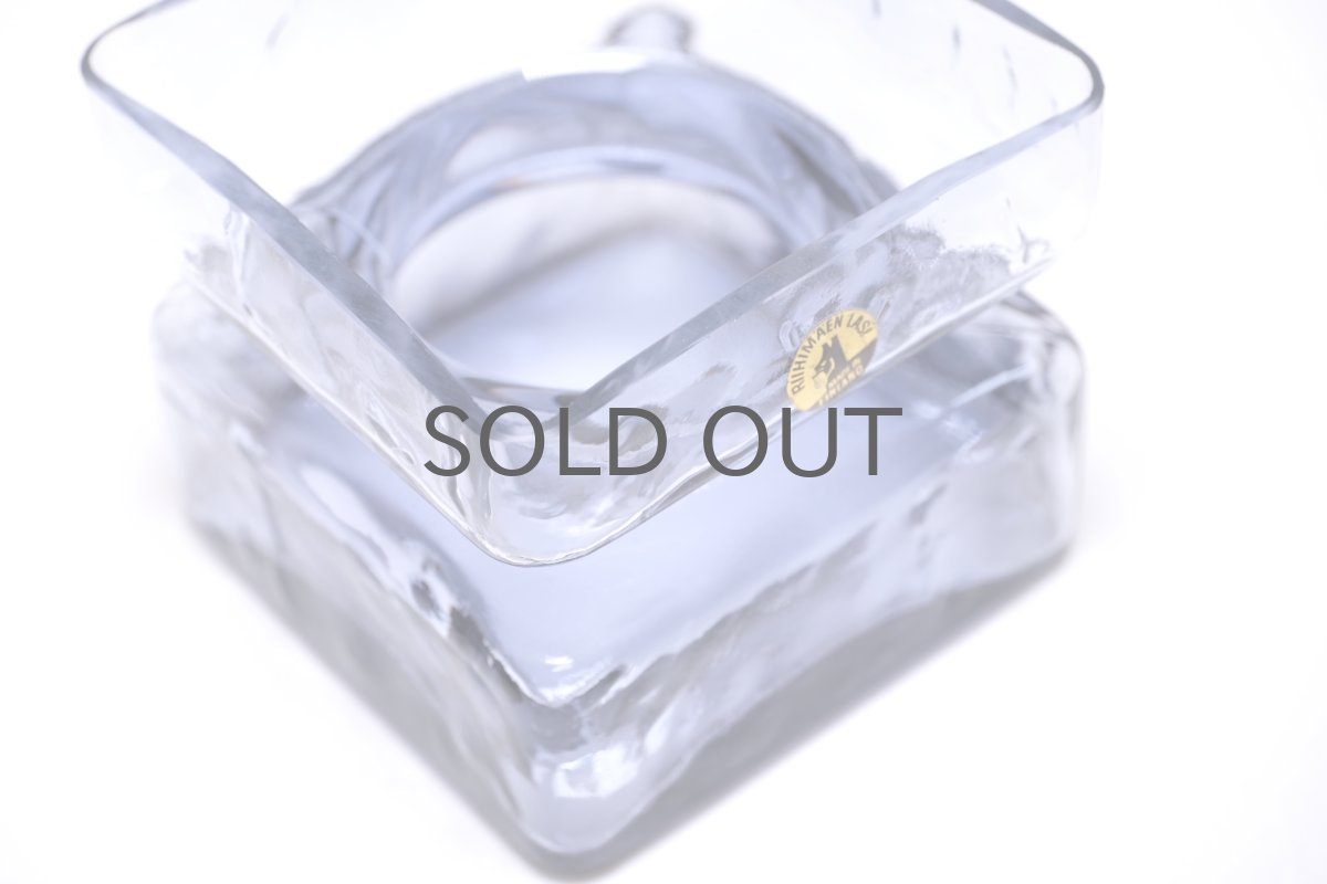 画像3: ビンテージ北欧雑貨/Riihimaen Lasi /リーヒマエン・ラシ/Pala/パラ/花瓶/ラベンダー/Mサイズ/No.2 (3)