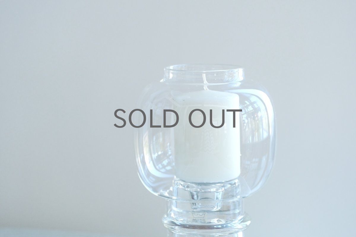 画像3: 北欧ビンテージガラス/NUUTAJARVI/Tuikku/ランタンキャンドルホルダー＆キャンドルスタンド/クリア (3)