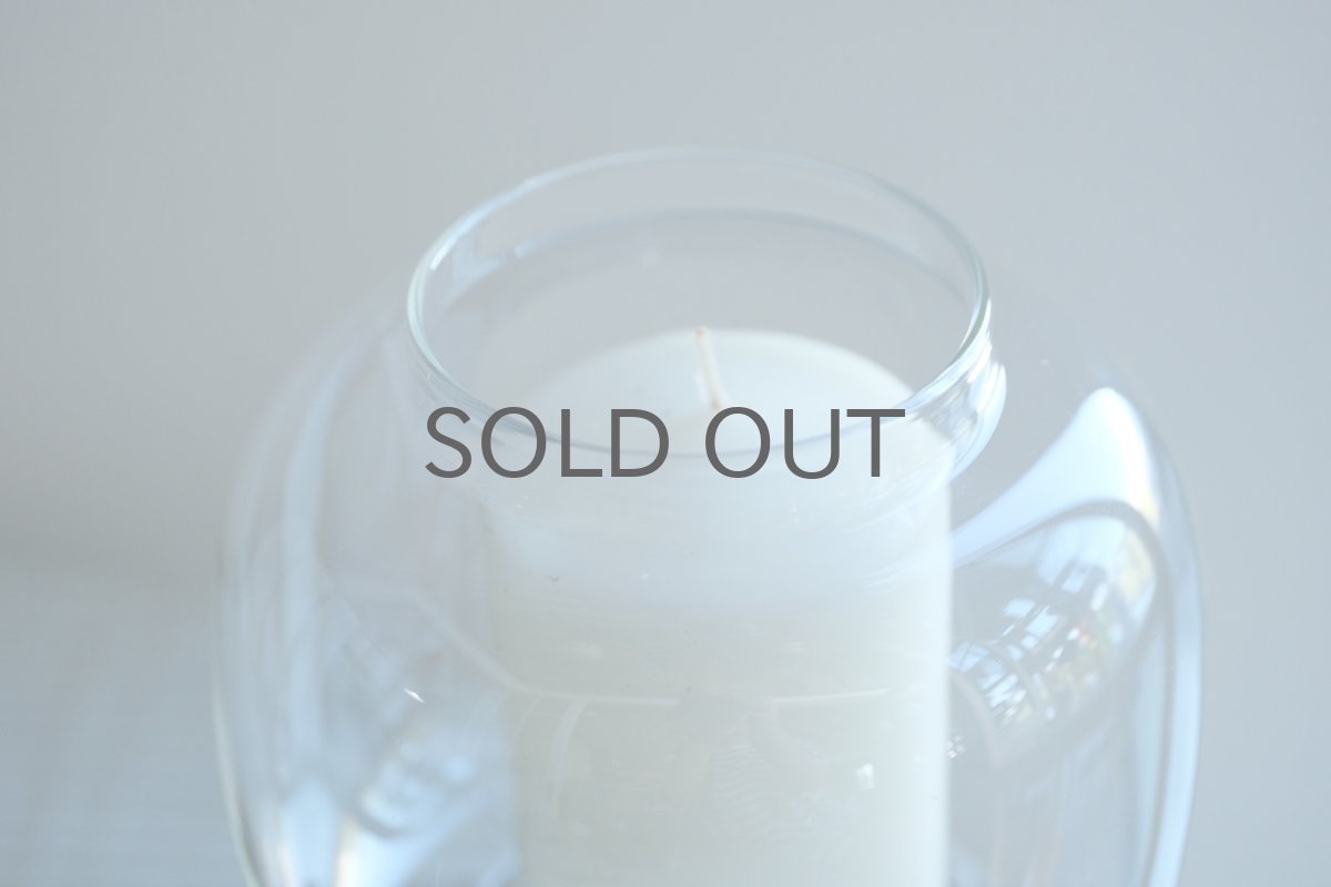 画像2: 北欧ビンテージガラス/NUUTAJARVI/Tuikku/ランタンキャンドルホルダー＆キャンドルスタンド/クリア (2)