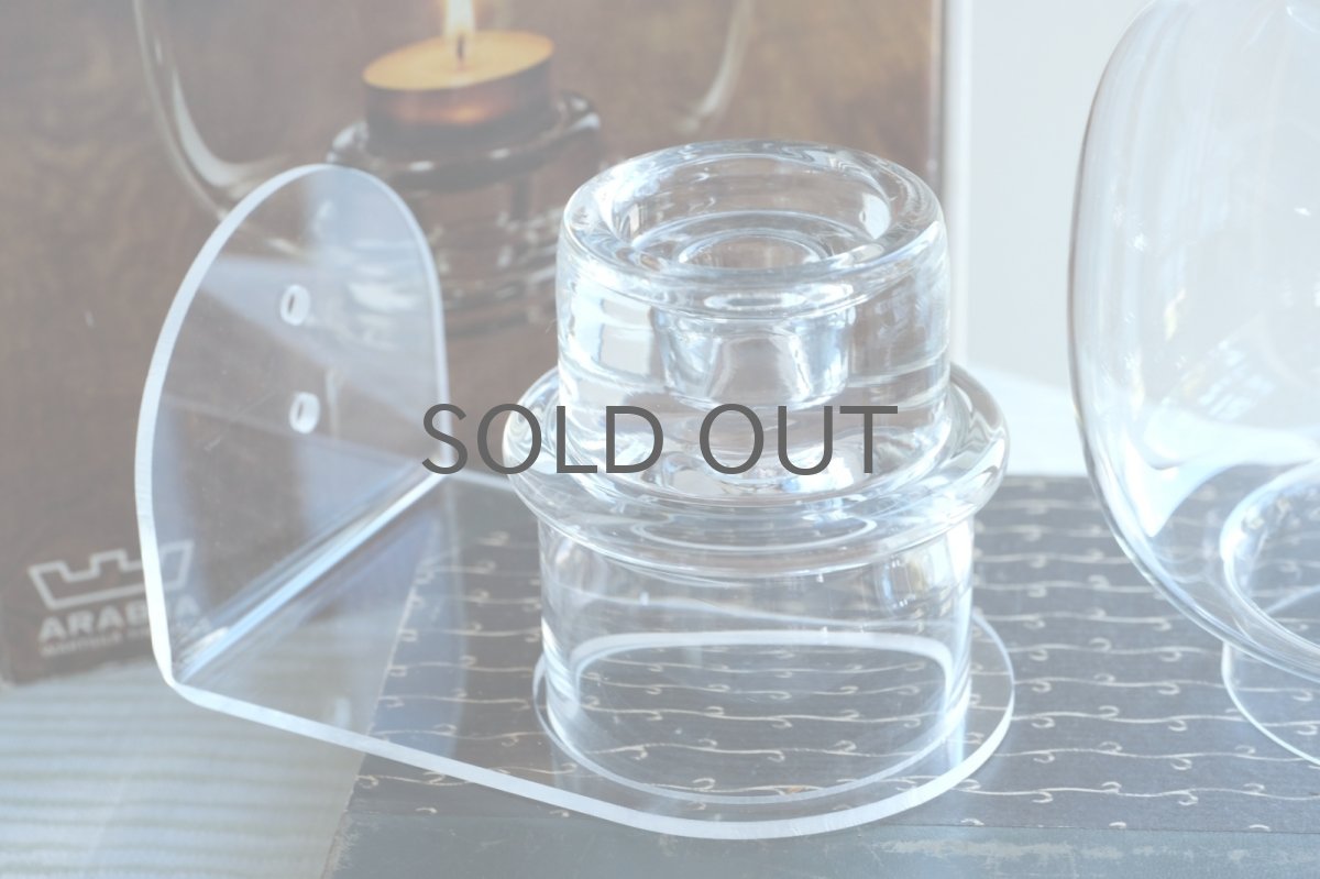 画像8: 北欧ビンテージガラス/NUUTAJARVI/Tuikku/ランタンキャンドルホルダー＆キャンドルスタンド/クリア (8)