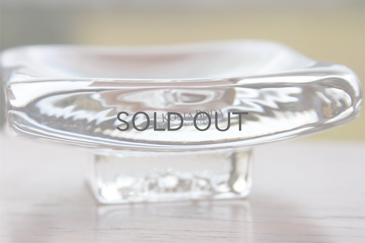 画像2: 北欧ガラス KOSTA BODA Bertil Vallien ガラストレー クリスタル Man (2)