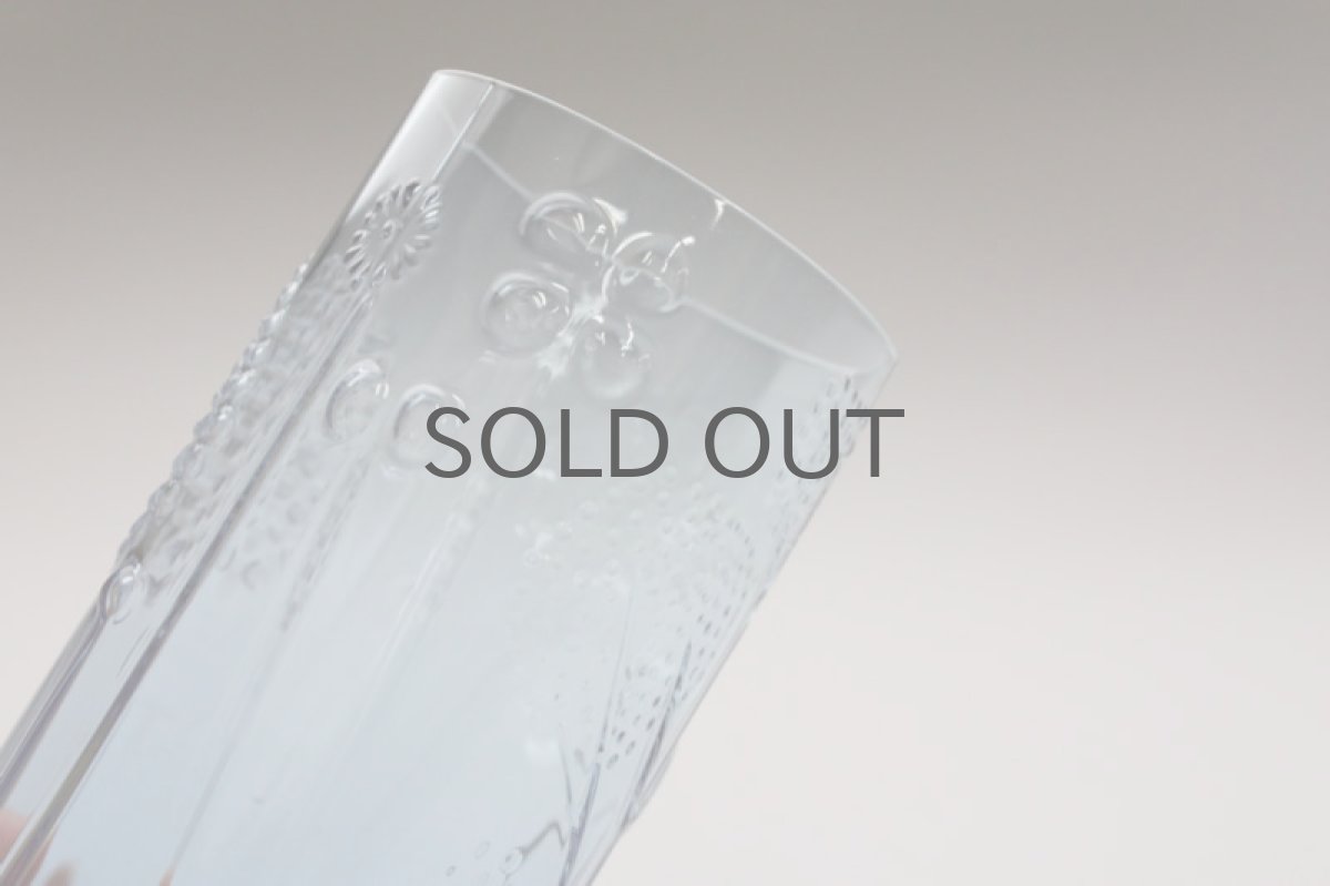 画像2: Oiva Toikkaオイヴァ・トイッカ フローラ ブルー(ピンク)グラス大 (2)