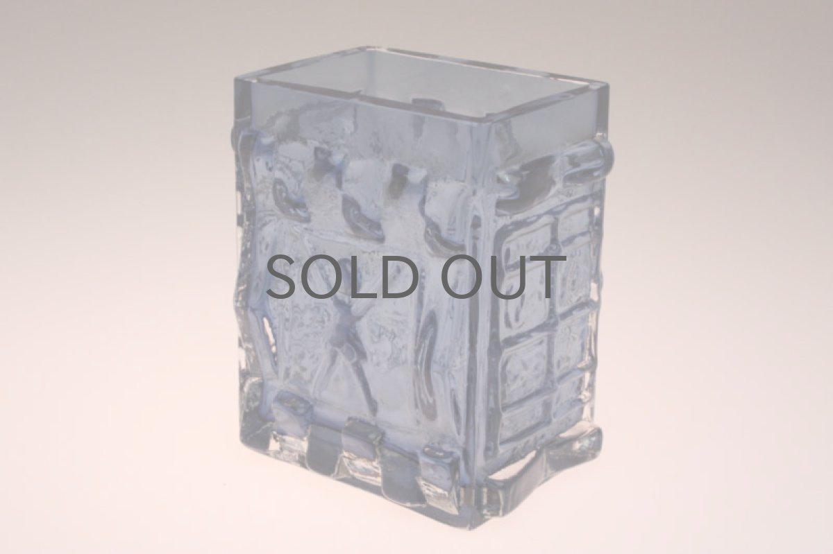 画像2: スウェーデン製 ヴィンテージ花瓶 ブルー (2)