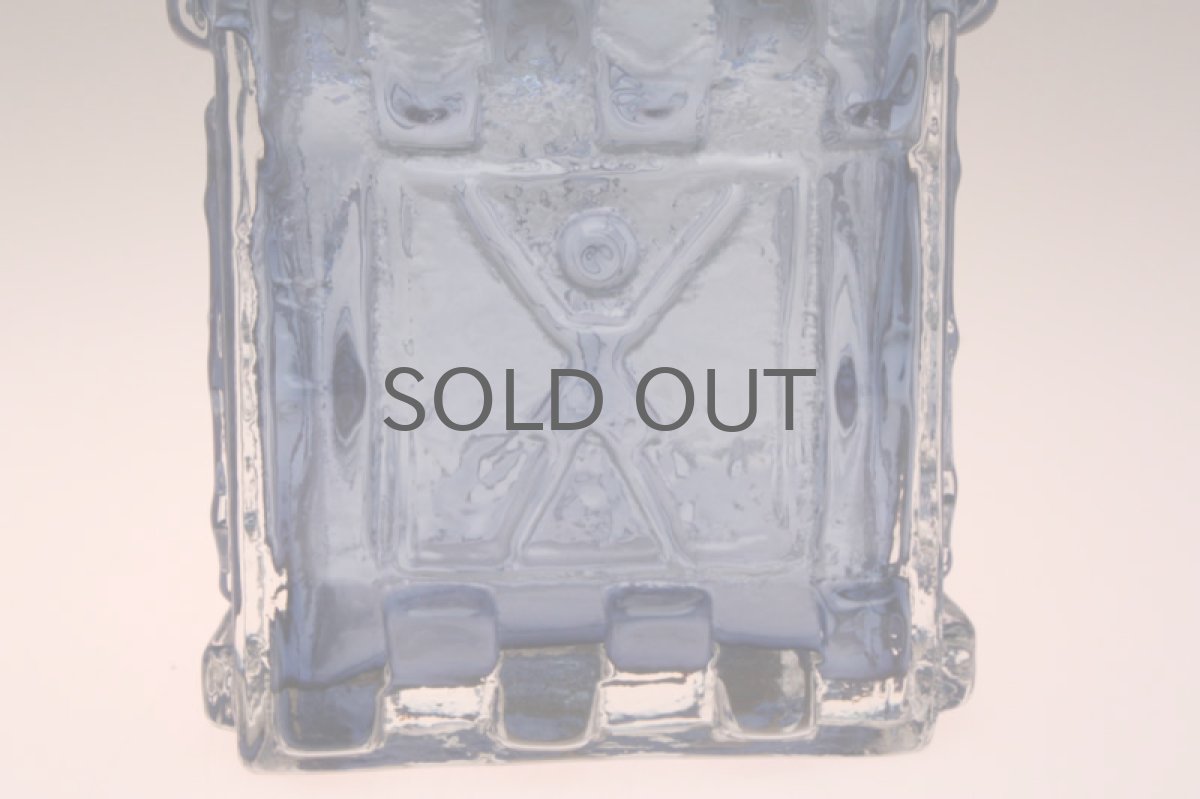 画像3: スウェーデン製 ヴィンテージ花瓶 ブルー (3)