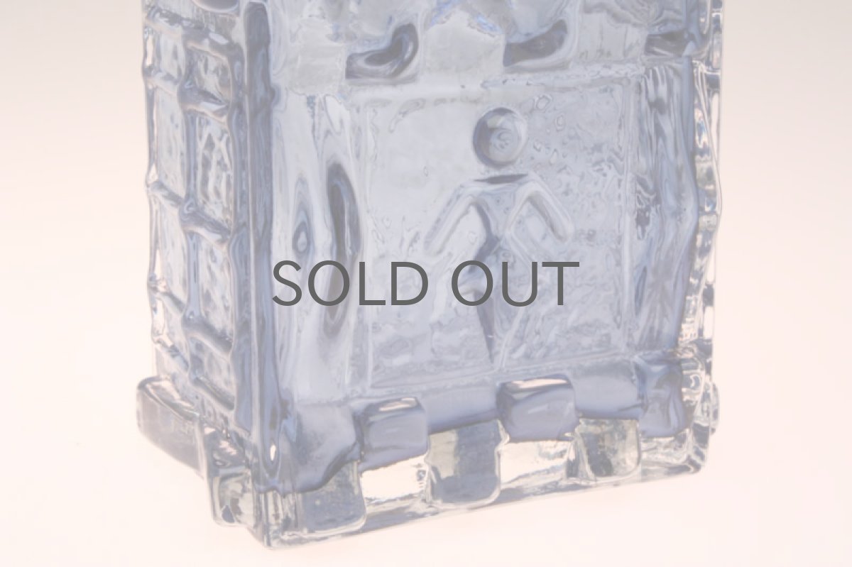 画像4: スウェーデン製 ヴィンテージ花瓶 ブルー (4)