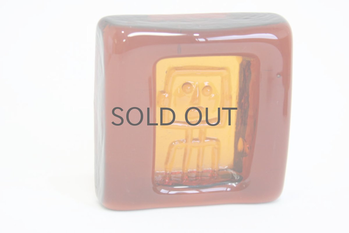 画像3: ErikHoglundエリックホグラン  ガラス アッシュトレー アンバー (3)