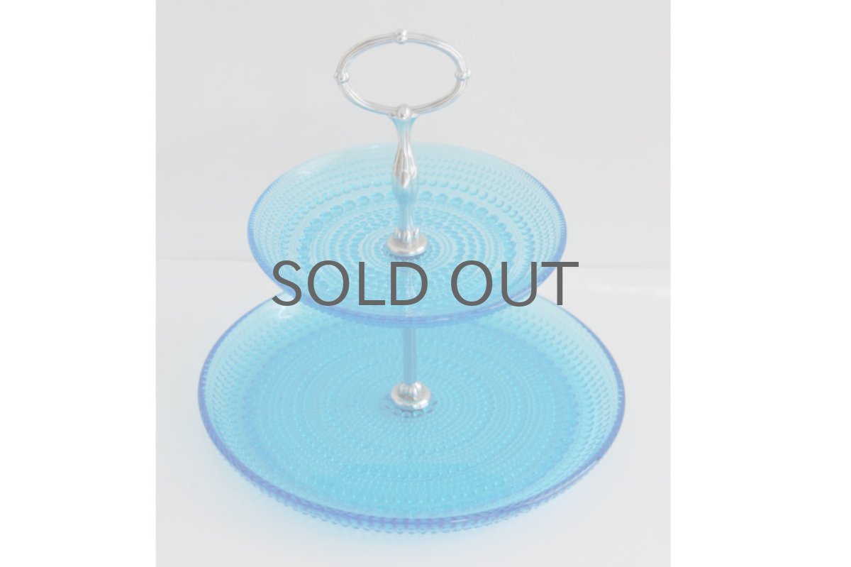 画像2: ARABIA/NUUTAJARVI オイバ・トイッカ Kastehelmiカステヘルミ  2段プレート (2)