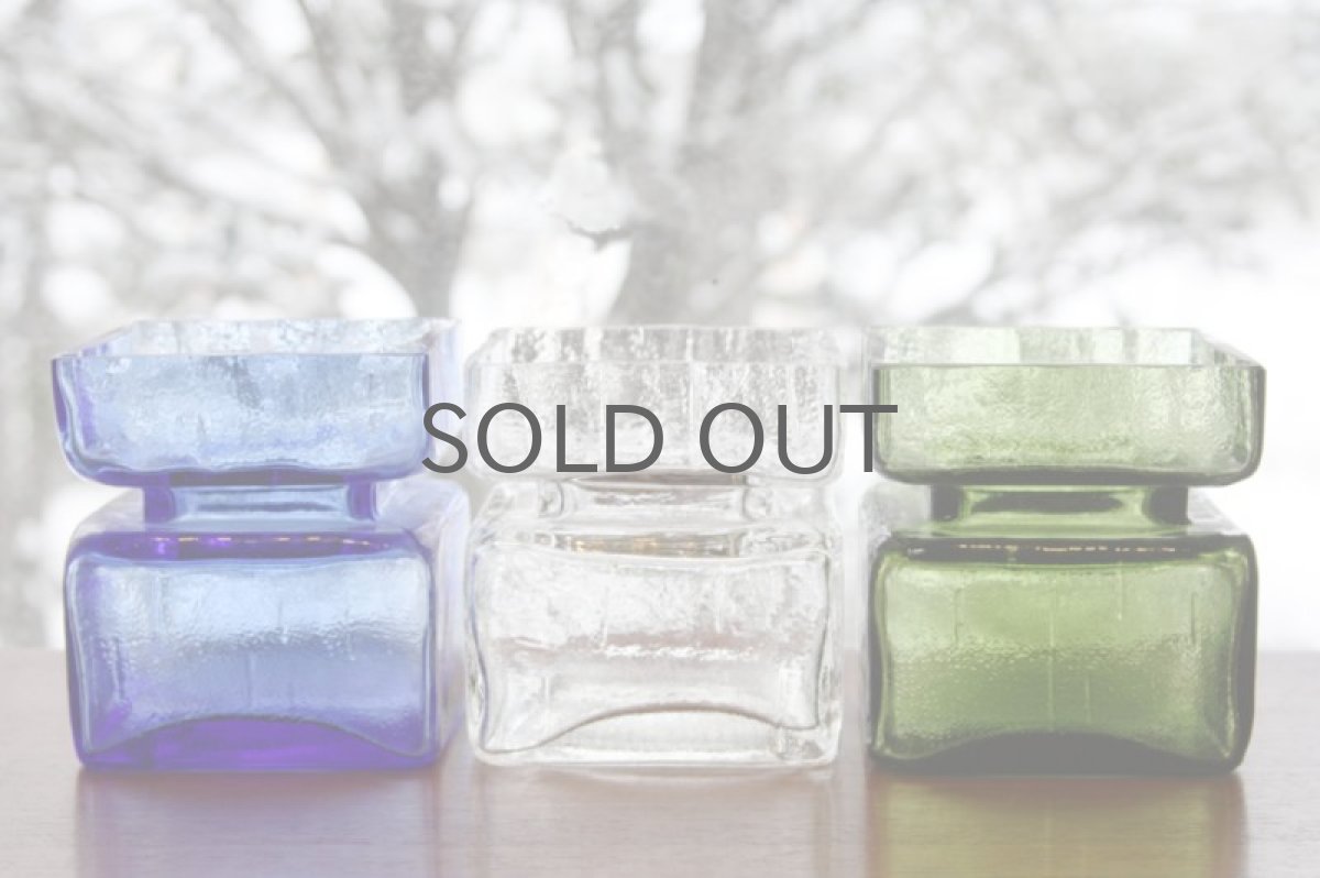 画像5: 北欧雑貨 Riihimaen Lasi Palaシリーズ 花瓶 ブルー Lサイズ (5)