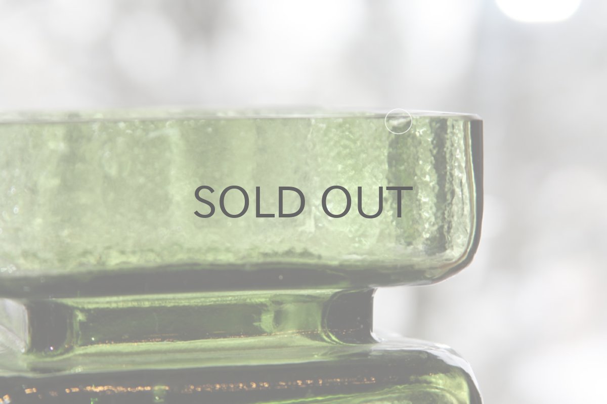 画像3: 北欧雑貨 Riihimaen Lasi　Palaシリーズ　花瓶　グリーン　Lサイズ (3)